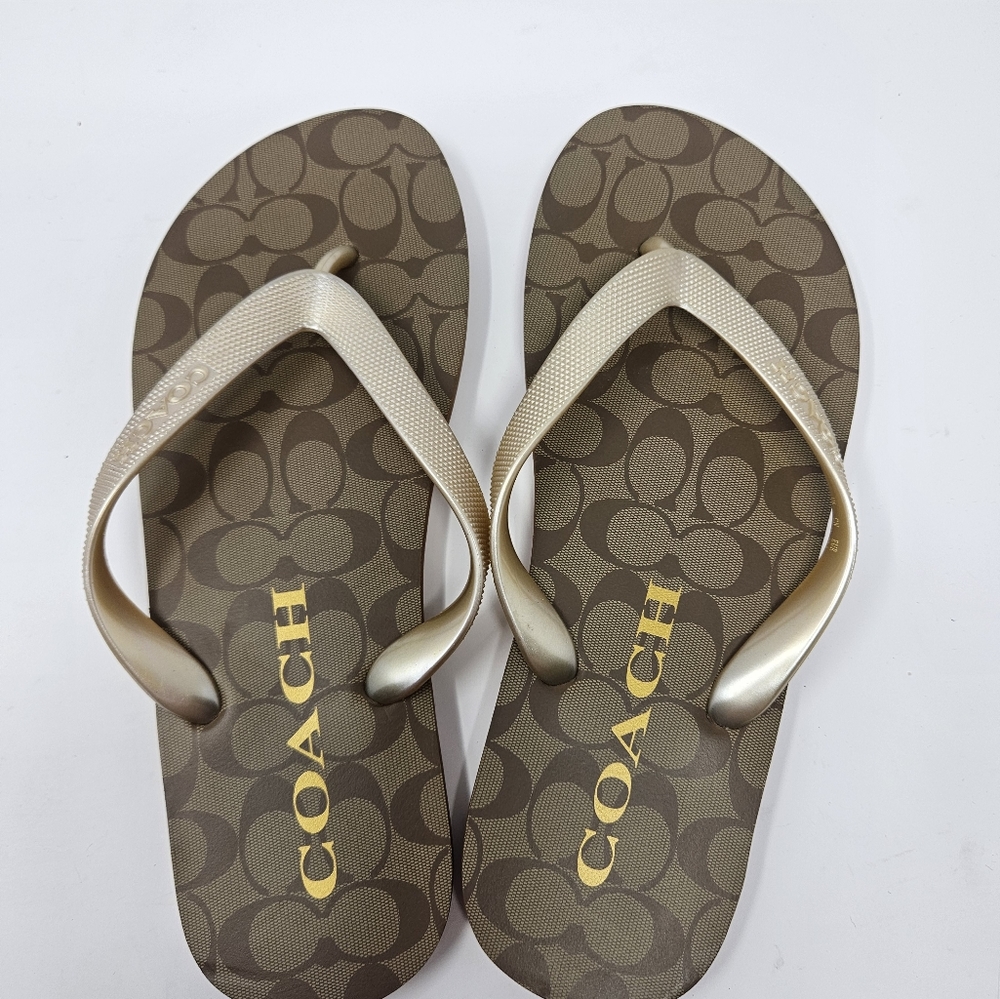 Coach Zac Flip Flops Size 5/6